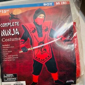 Halloween Red Ninja Costume Boy M